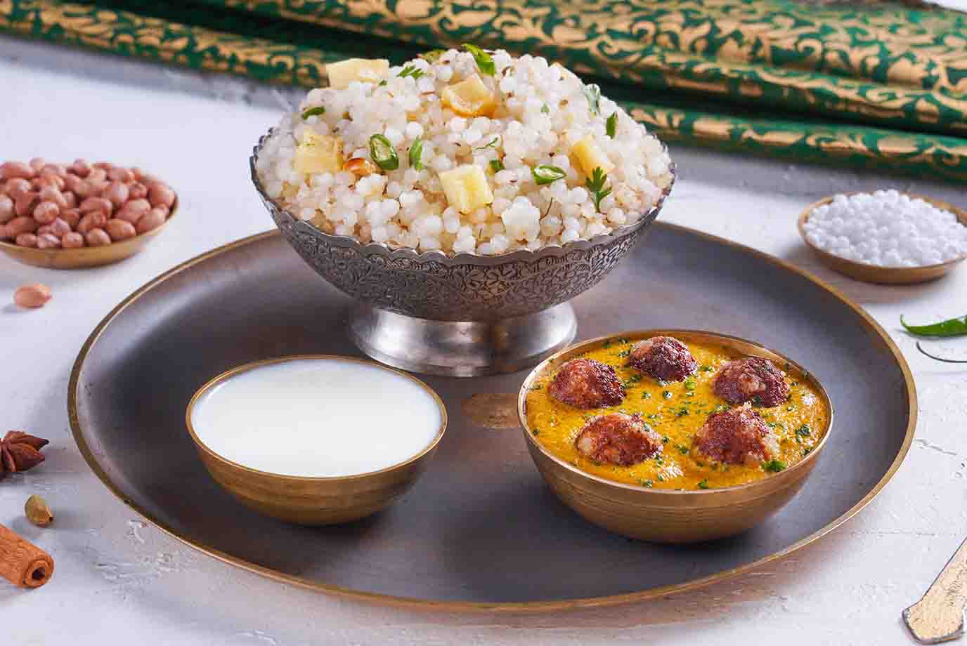 Order Sabudana Khichdi With Malai Kofta Curry Mini Thali From Faasos On