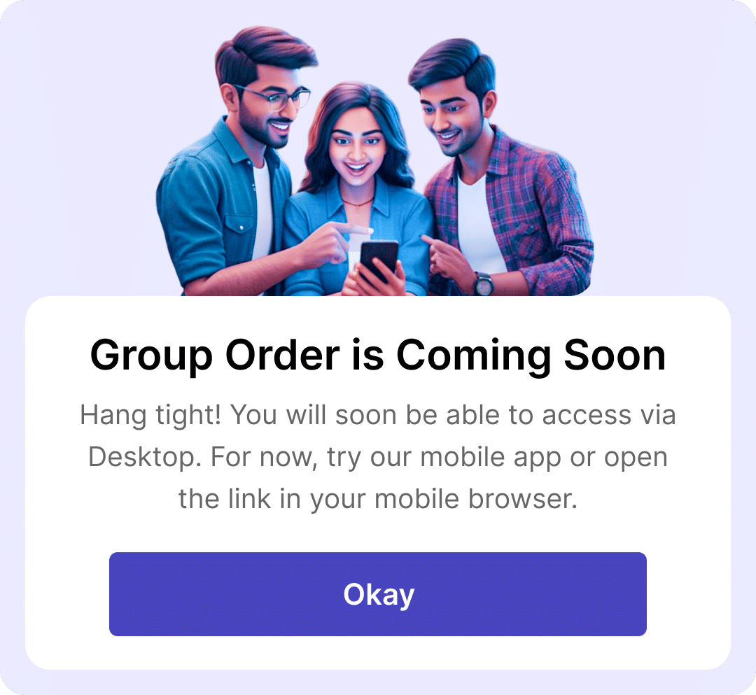 Group Order Desktop Error