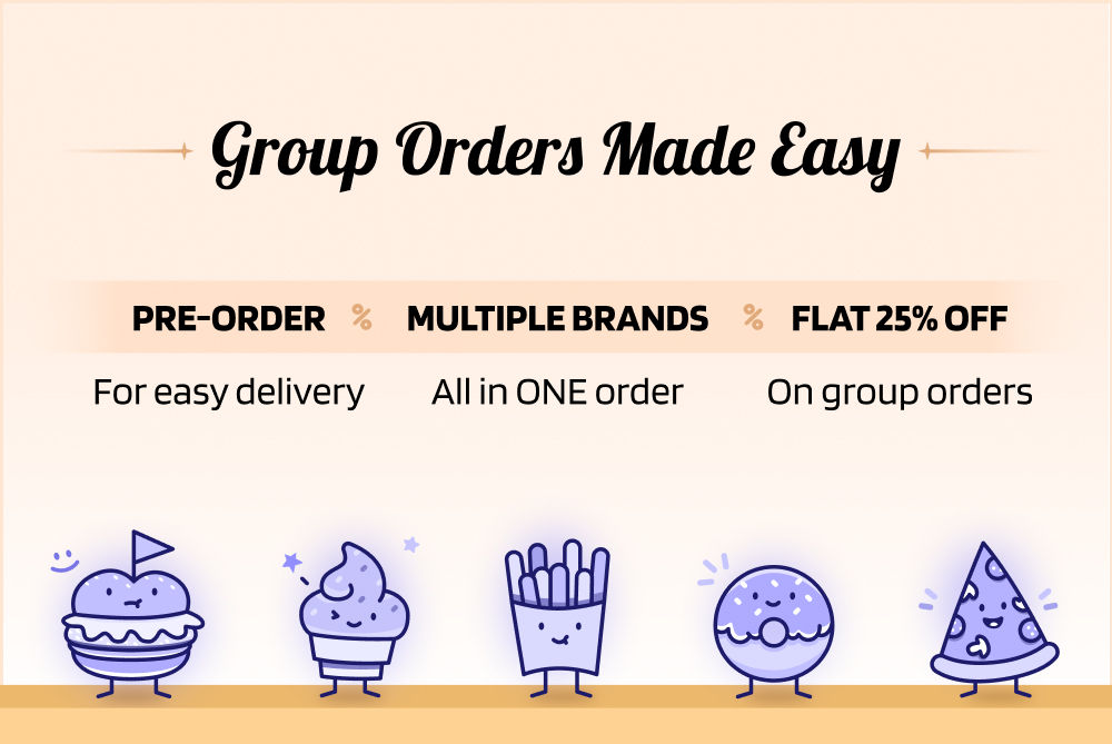 Order FLAT 25% off on Orders above 499 near me