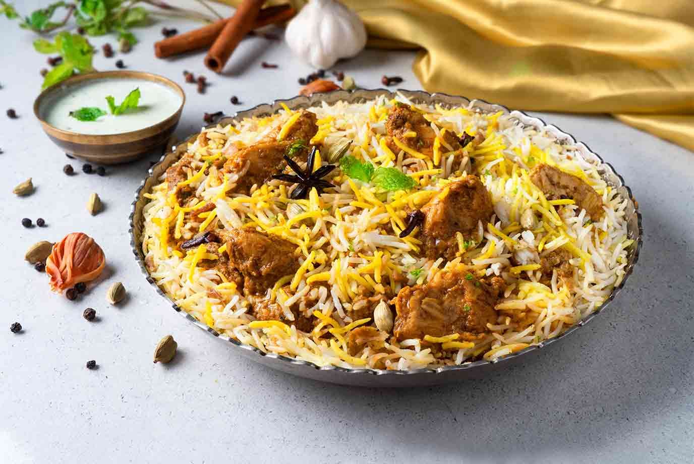 Order Chicken Awadhi Biryani Serves 1 Online From Behrouz Biryani