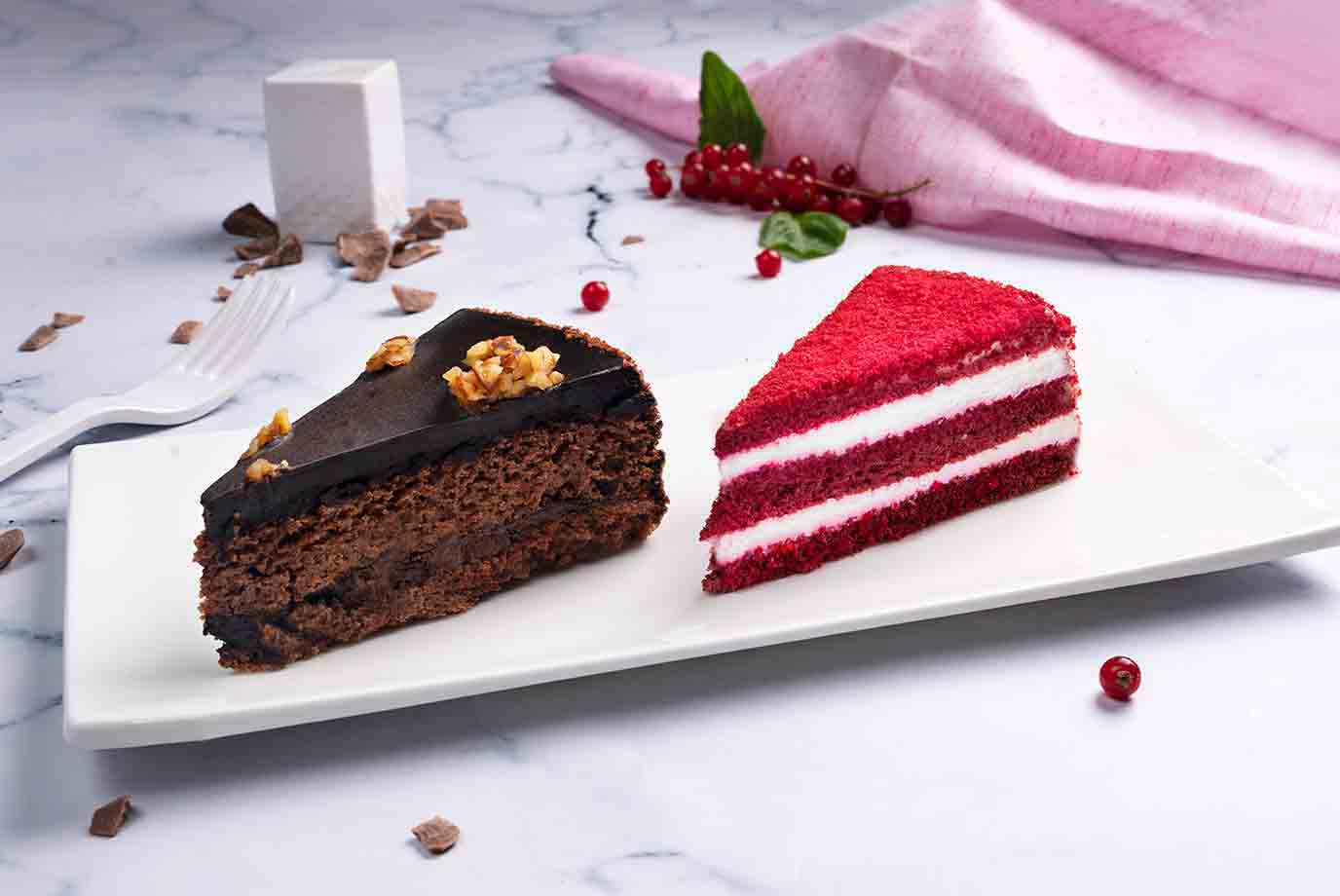 Rich Red Velvet Pastry & Chocolate Truffle Pastry (Pack of 2)
