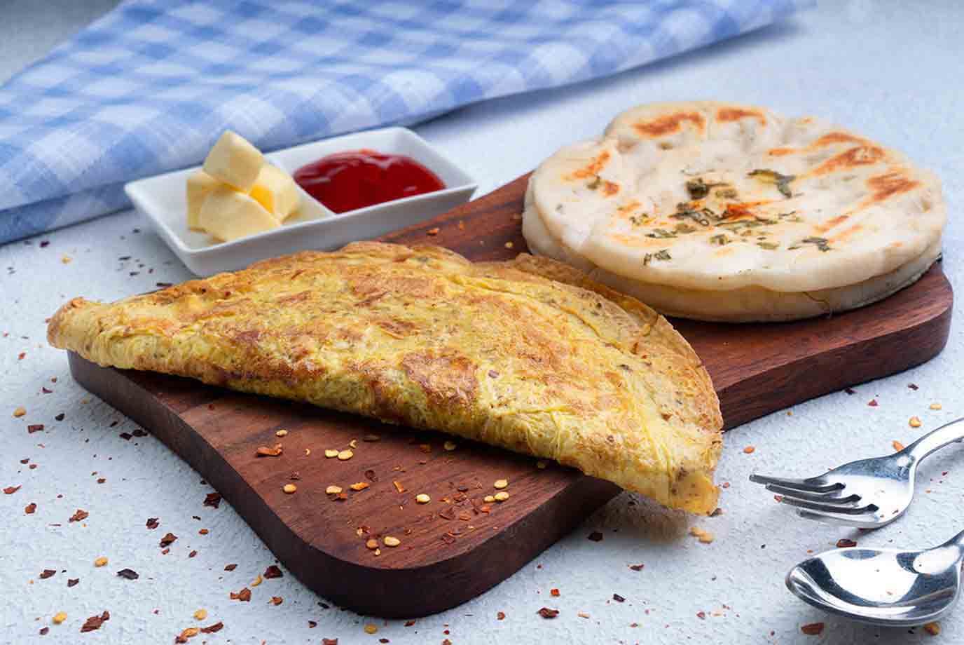Order Protein Powerhouse Double Omelette Kulcha Combo from Faasos on