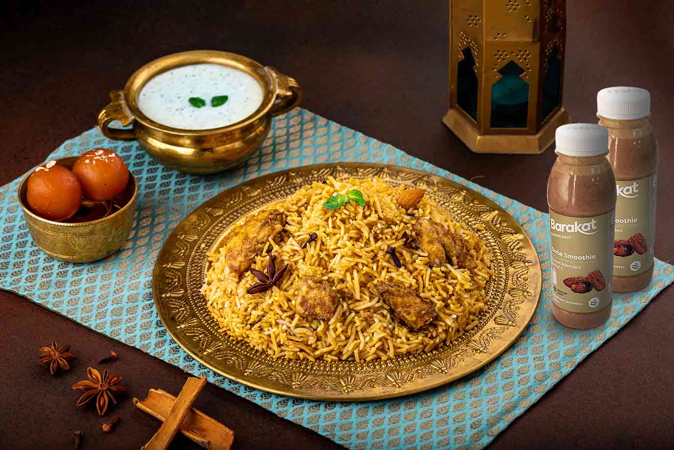 Order Ghee Roast Chicken Biryani Serves 2 With Free Barakat Dates
