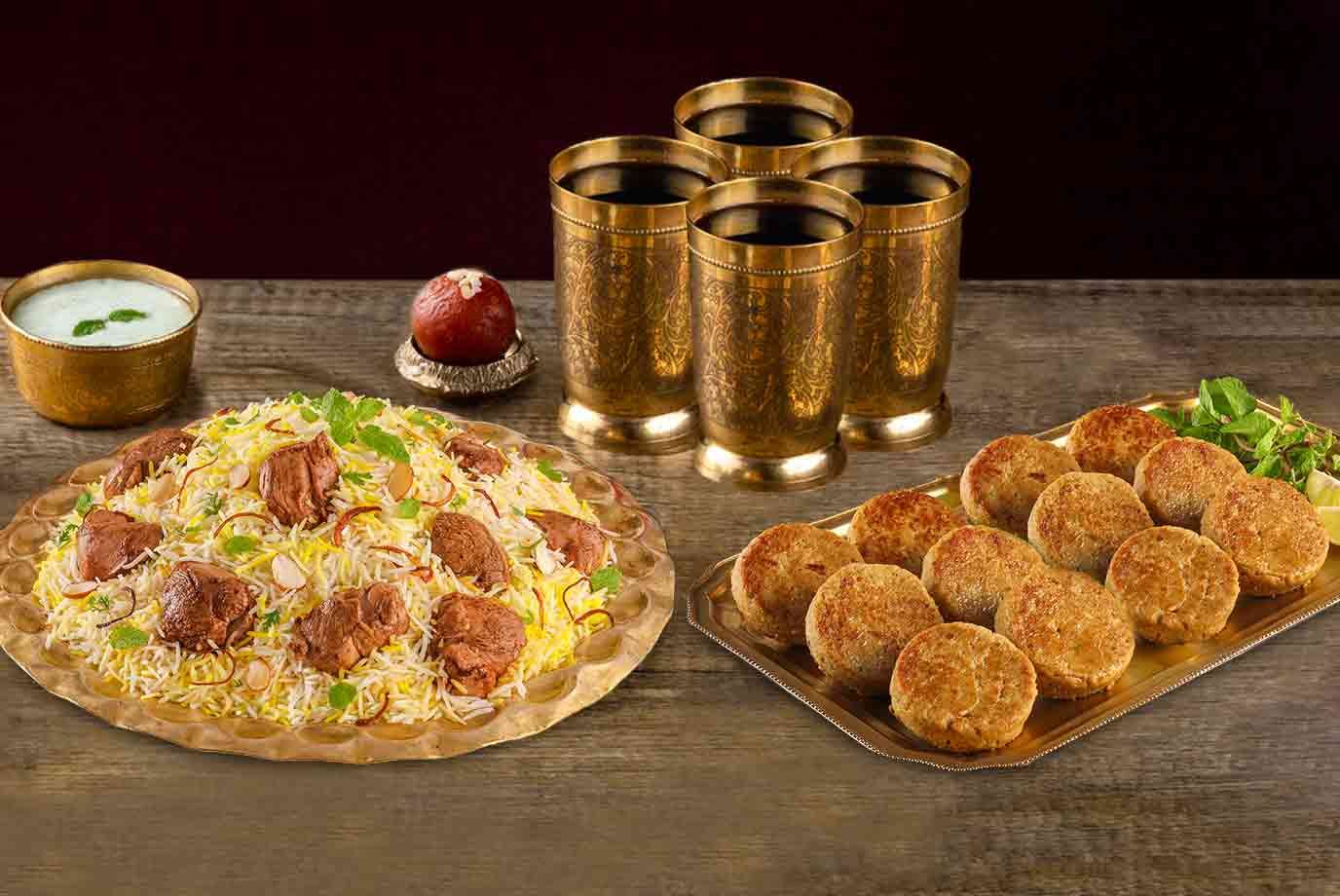 Order Mutton Biryani Alishaan E Dum Gosht Serves 4 12pcs Mutton Galouti