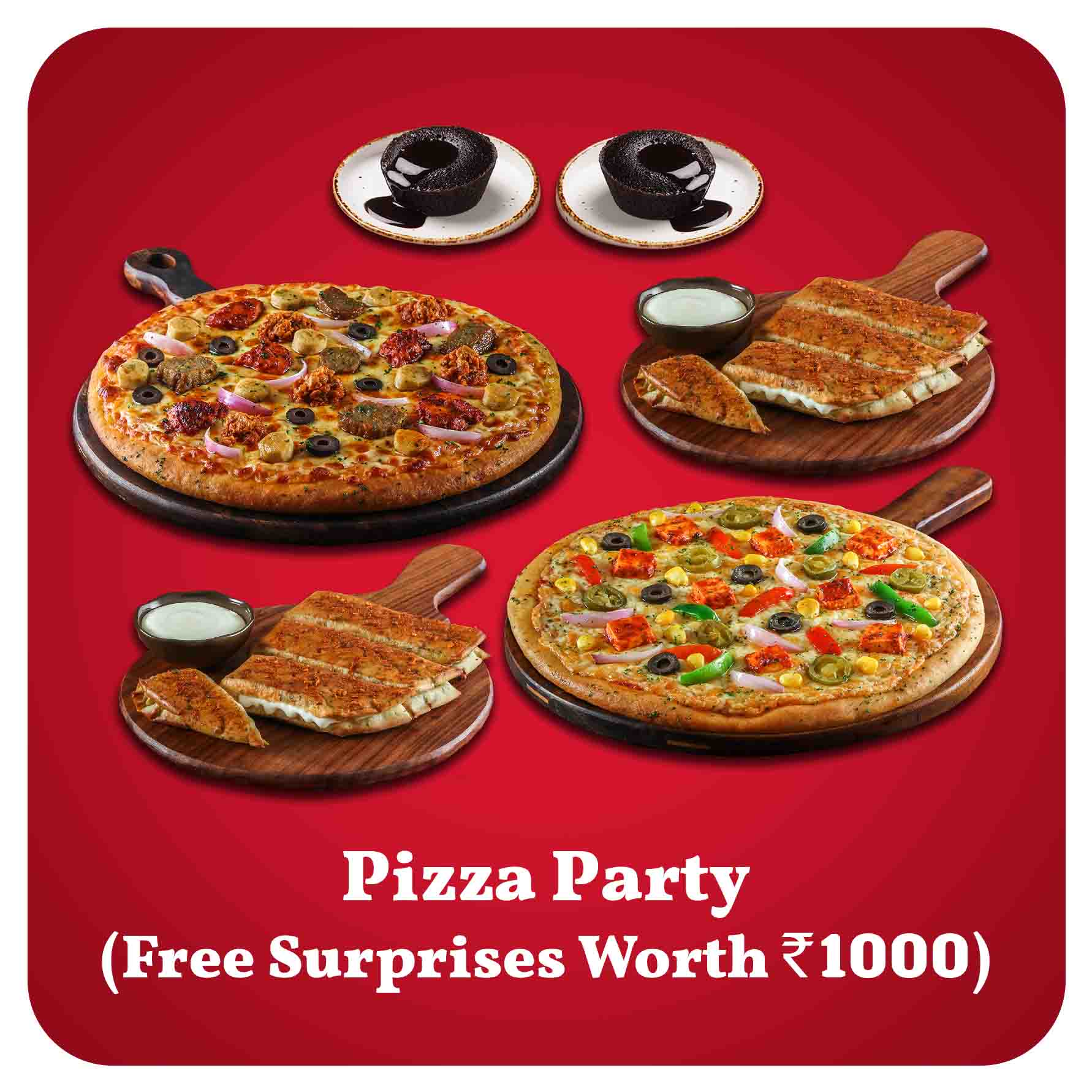 Order Pizza Party (Free Surprises worth Rs 1000) near me