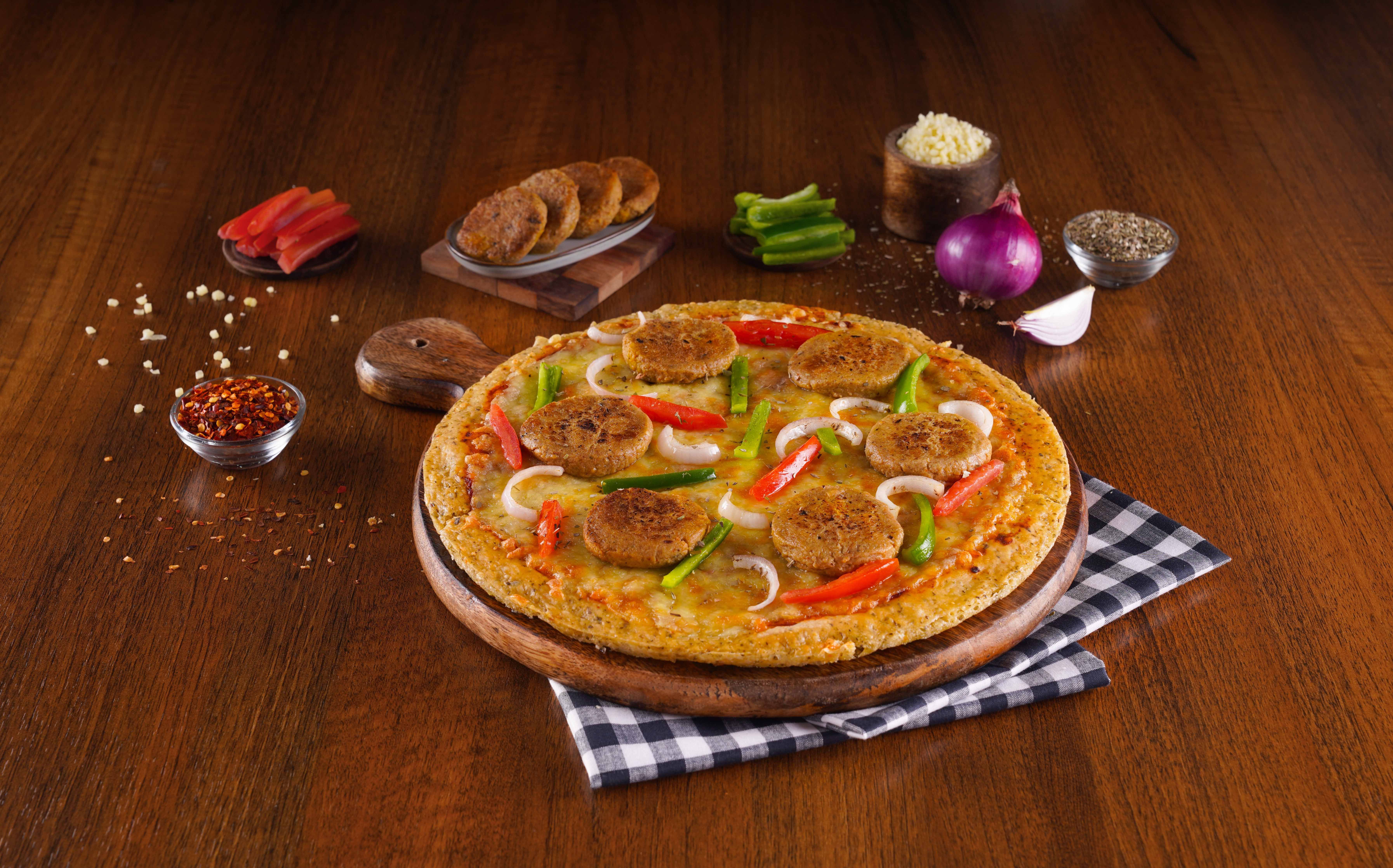 Order Veg Galouti Kebab Pizza online from Ovenstory