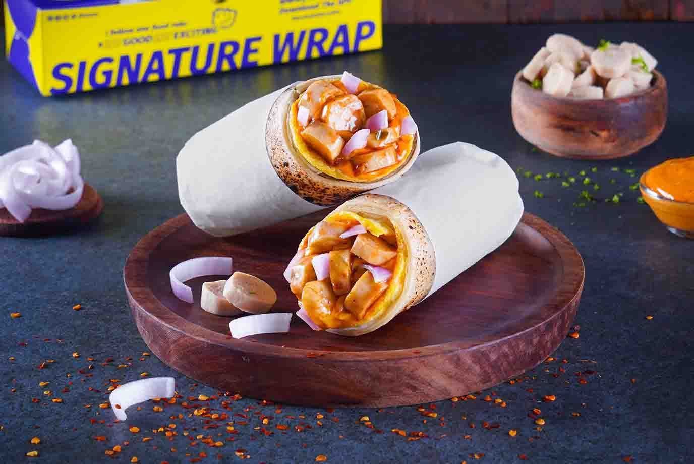 Order American Smokey Sausage Wrap from Signature Wraps Rolls By Faasos
