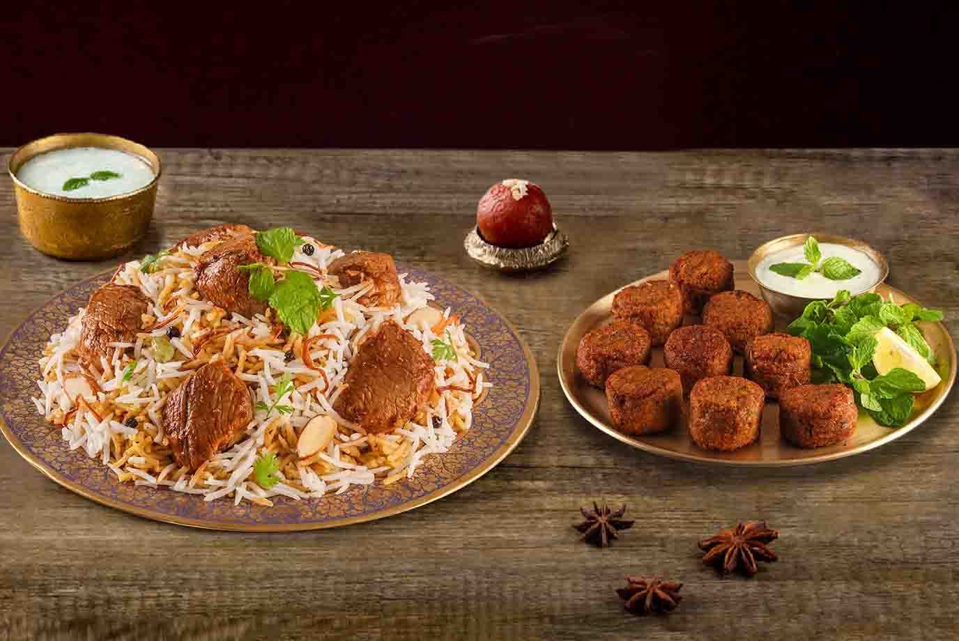 Order Hyderabadi Mutton Biryani Spicy Dum Gosht Serves 1 Murgh Kefta