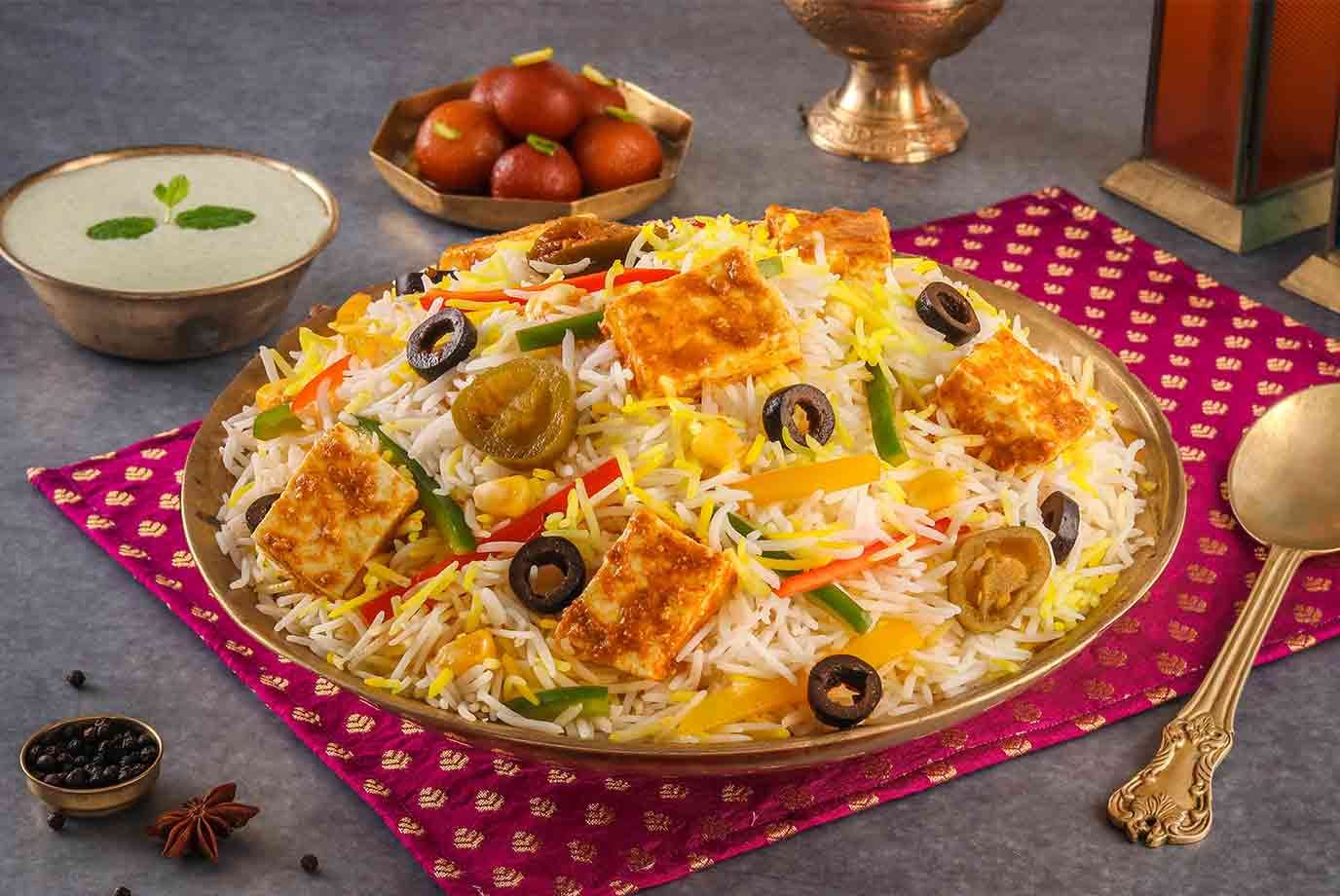 Order Zaitooni Paneer Dum Biryani Veg Paneer Dum Biryani Serves 4 From