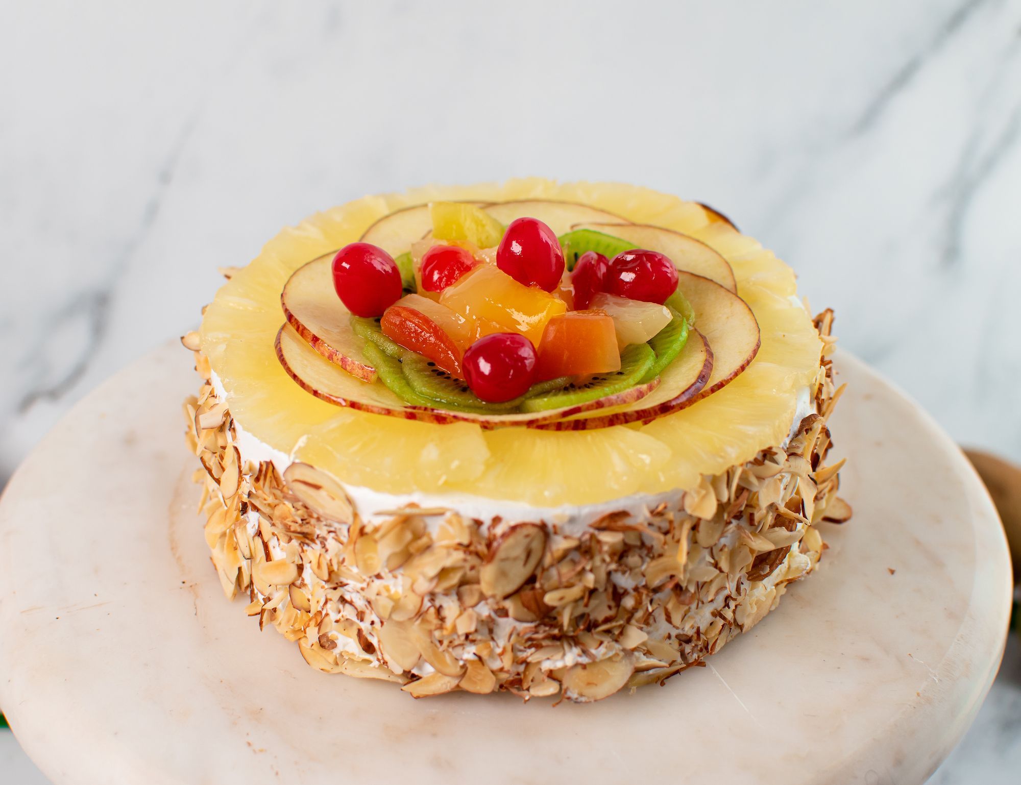 Eggless Fantastic Fresh Fruit Cake - Cake Connection| Online Cake | Fruits  | Flowers and gifts delivery