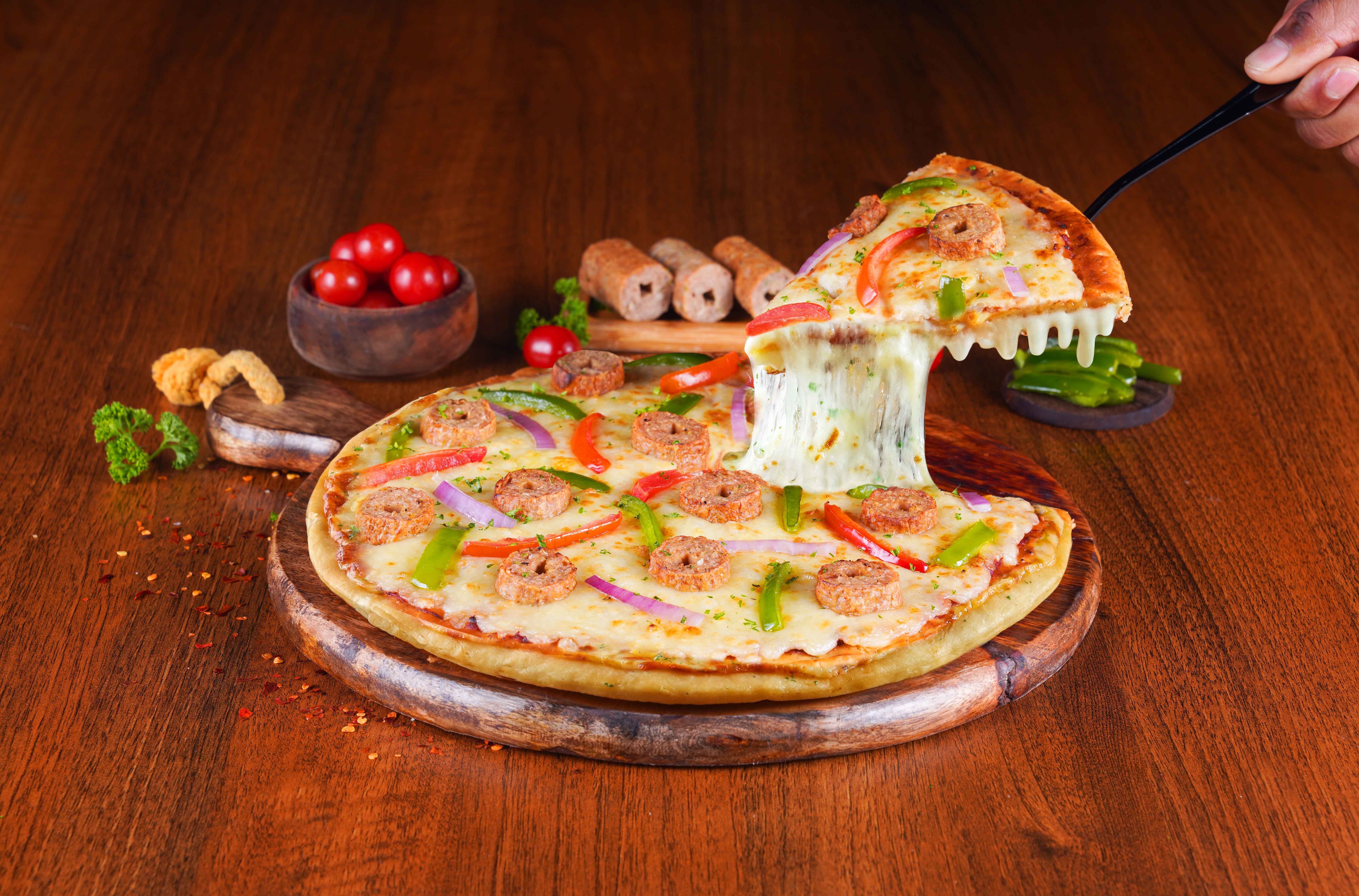 Order Chicken Seekh Kebab Cheese Burst Pizza Medium From Ovenstory On 