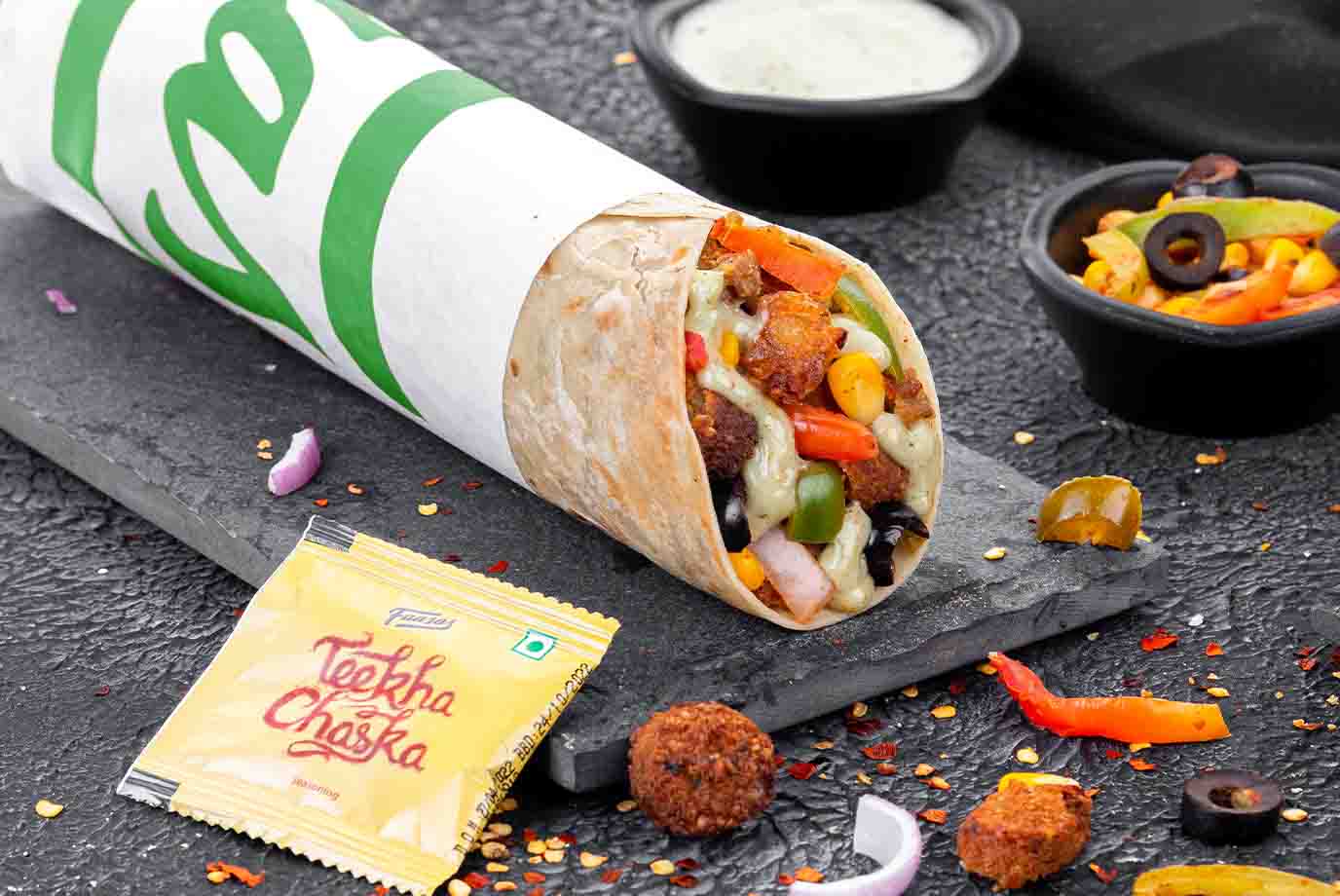 Order Newly Launched Lebanese Falafel Veggie Wrap from Signature Wraps