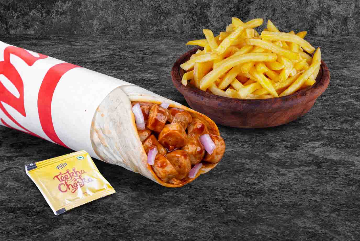 Order Serves 1 Smoked Sausage Wrap And Fries Meal from Signature Wraps