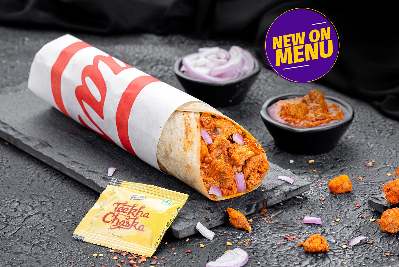 Order New And Improved Cheesy Baked Pizza Wrap Chicken from Signature Wraps Rolls By Faasos on