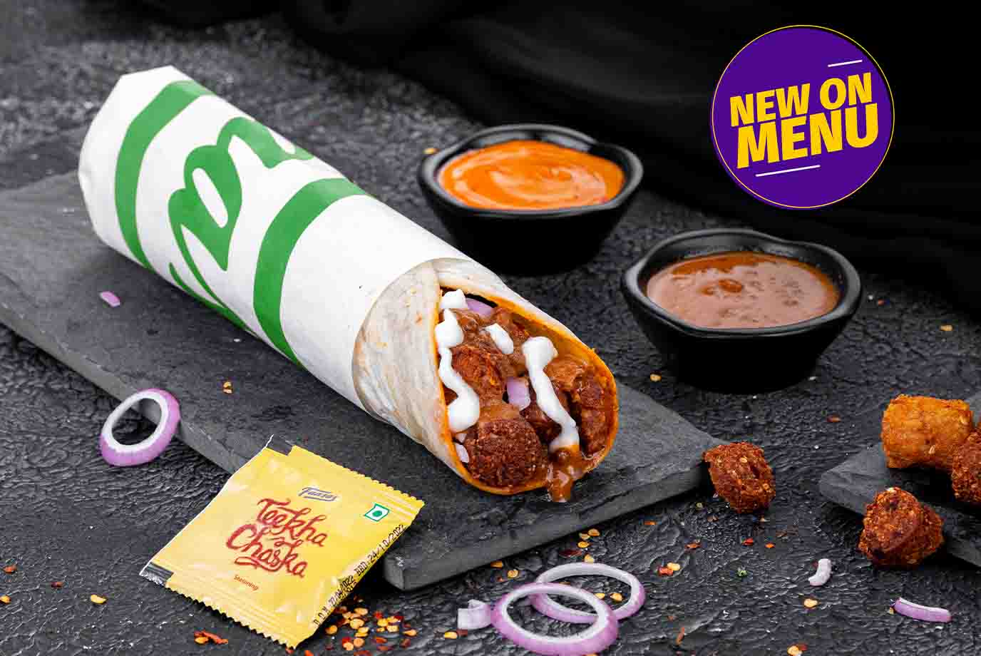 Order Creamy Makhani Falafel Wrap from Faasos on EatSure