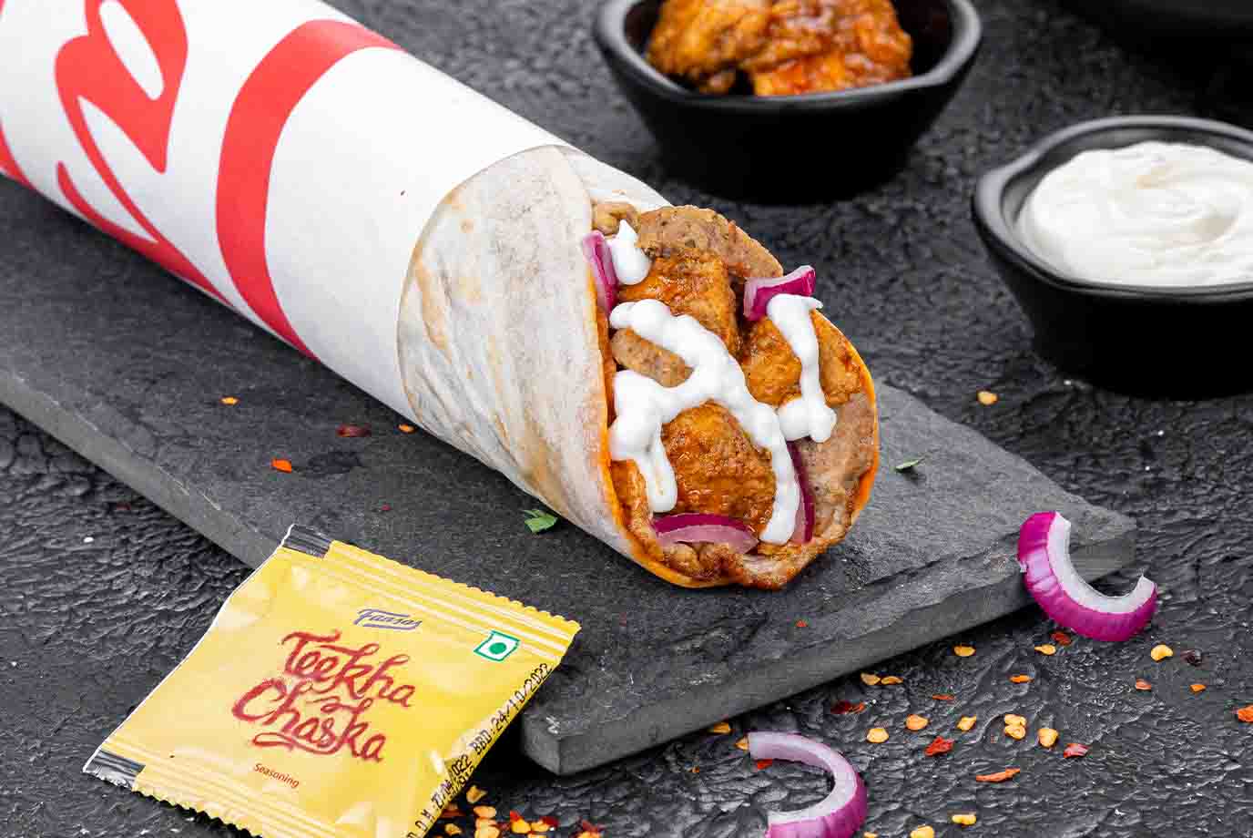 Order Bhuna Chicken Overloaded Wrap from Signature Wraps Rolls By