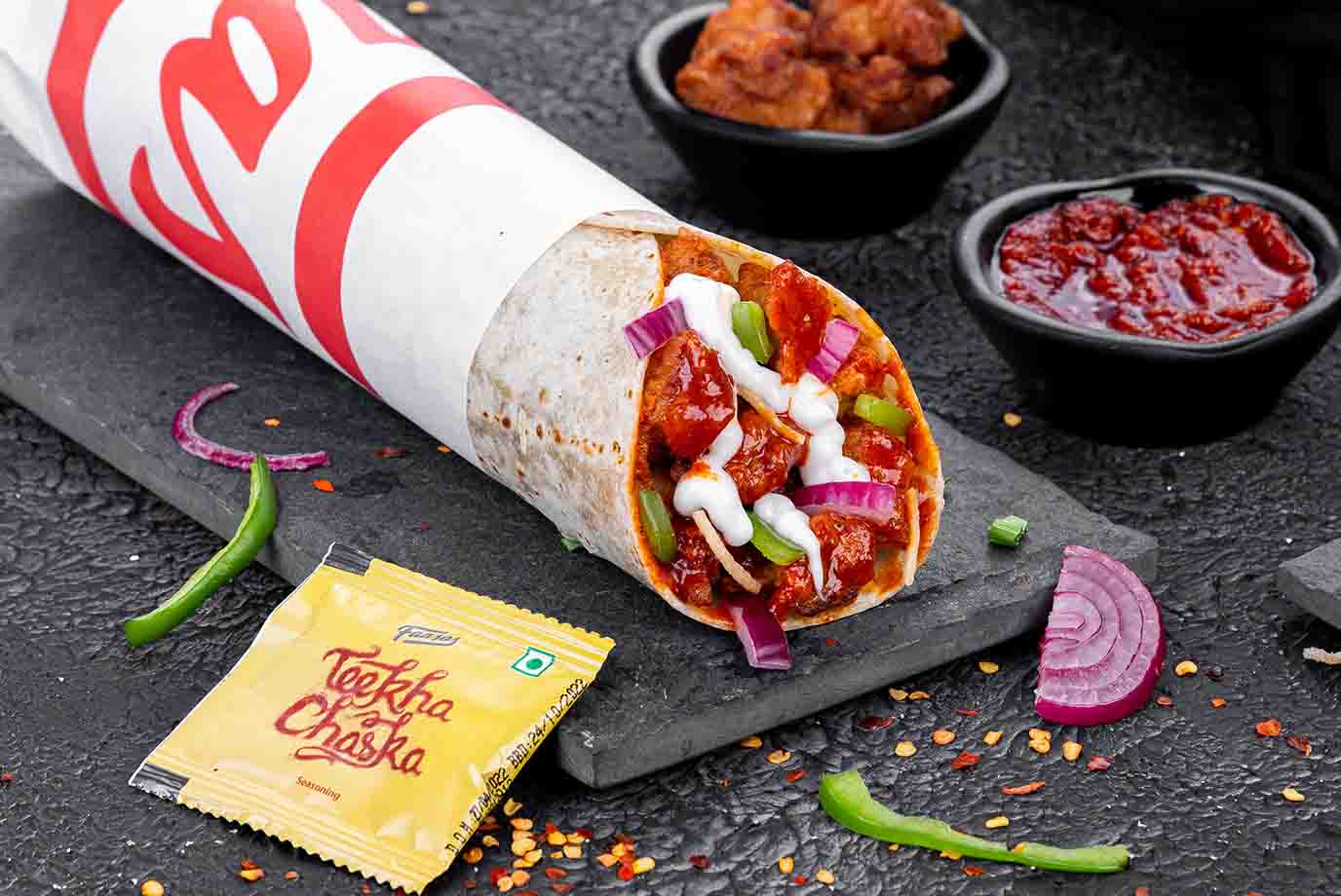 Order Must Try Shredded Garlic Chicken Wrap from Signature Wraps Rolls