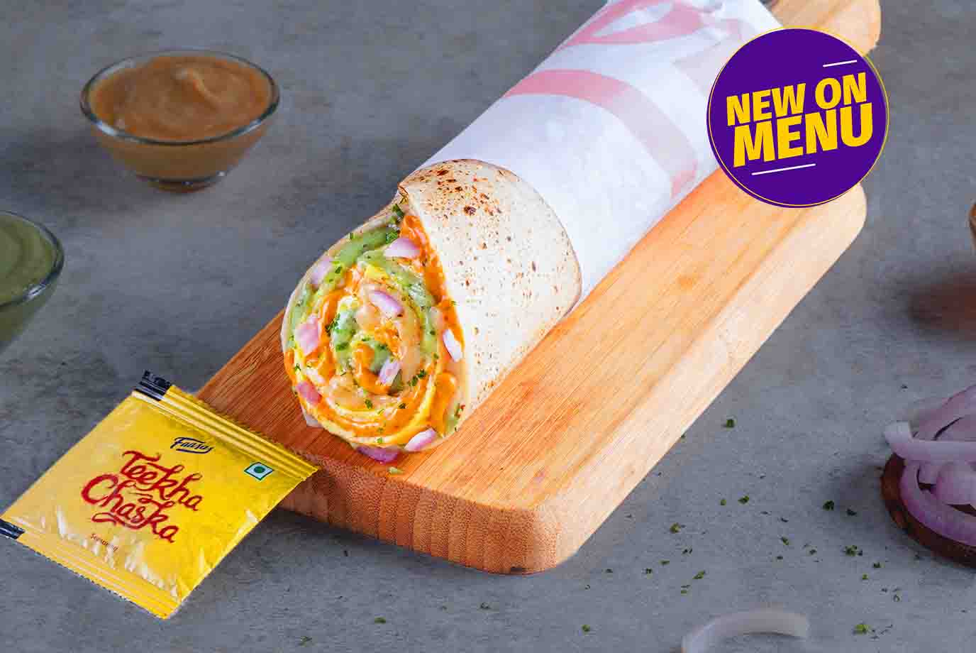 Order Chipotle Double Egg Chatpata Wrap from Faasos on EatSure