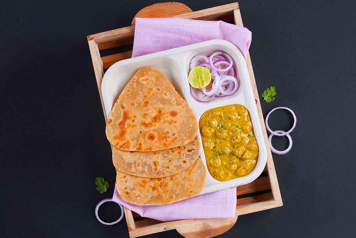 Order Chole With Paratha Lunchbox from Lunchbox on EatSure