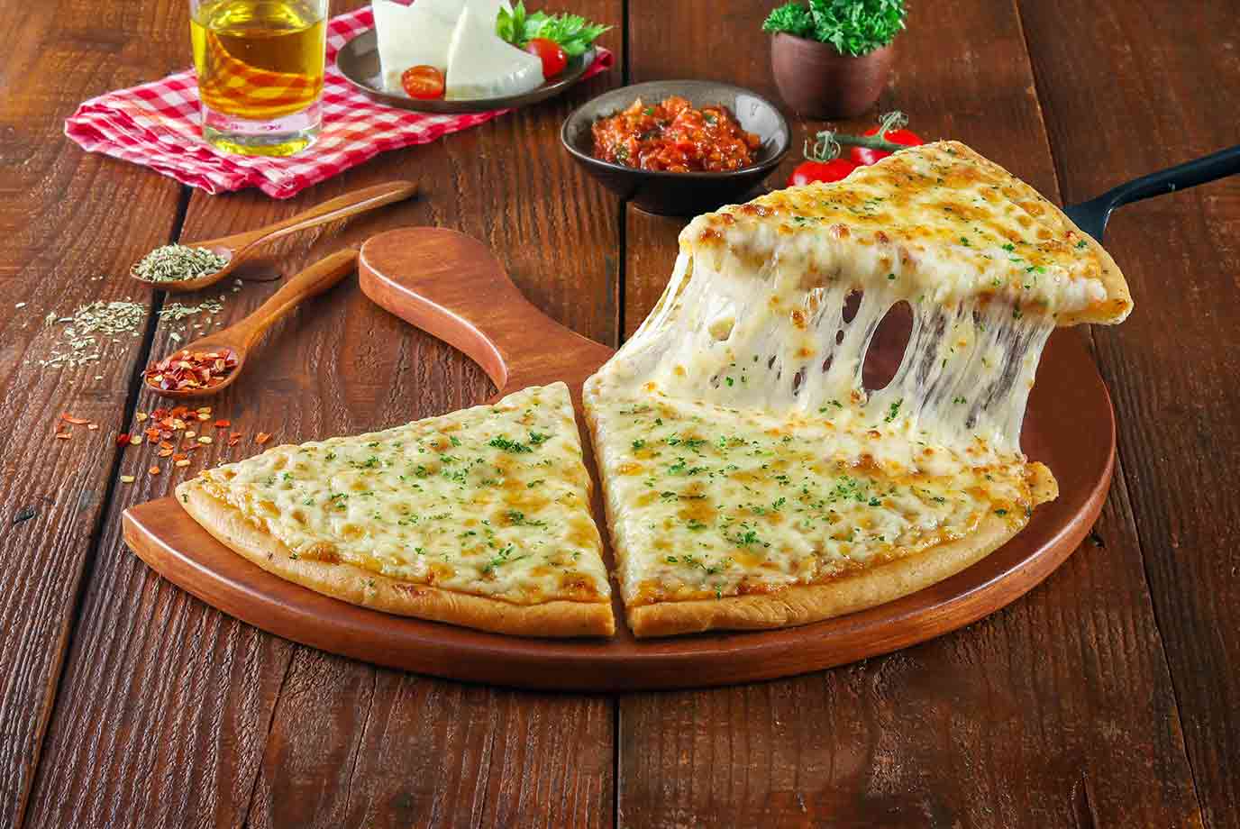 Order Margherita Cheese Burst Semizza Half Pizza Online From Ovenstory