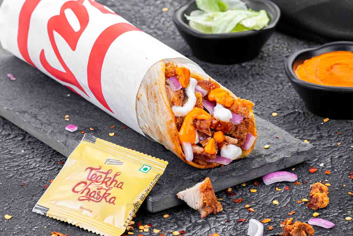 Order Spicy Chicken Burger Wrap Newly Launched from Signature Wraps