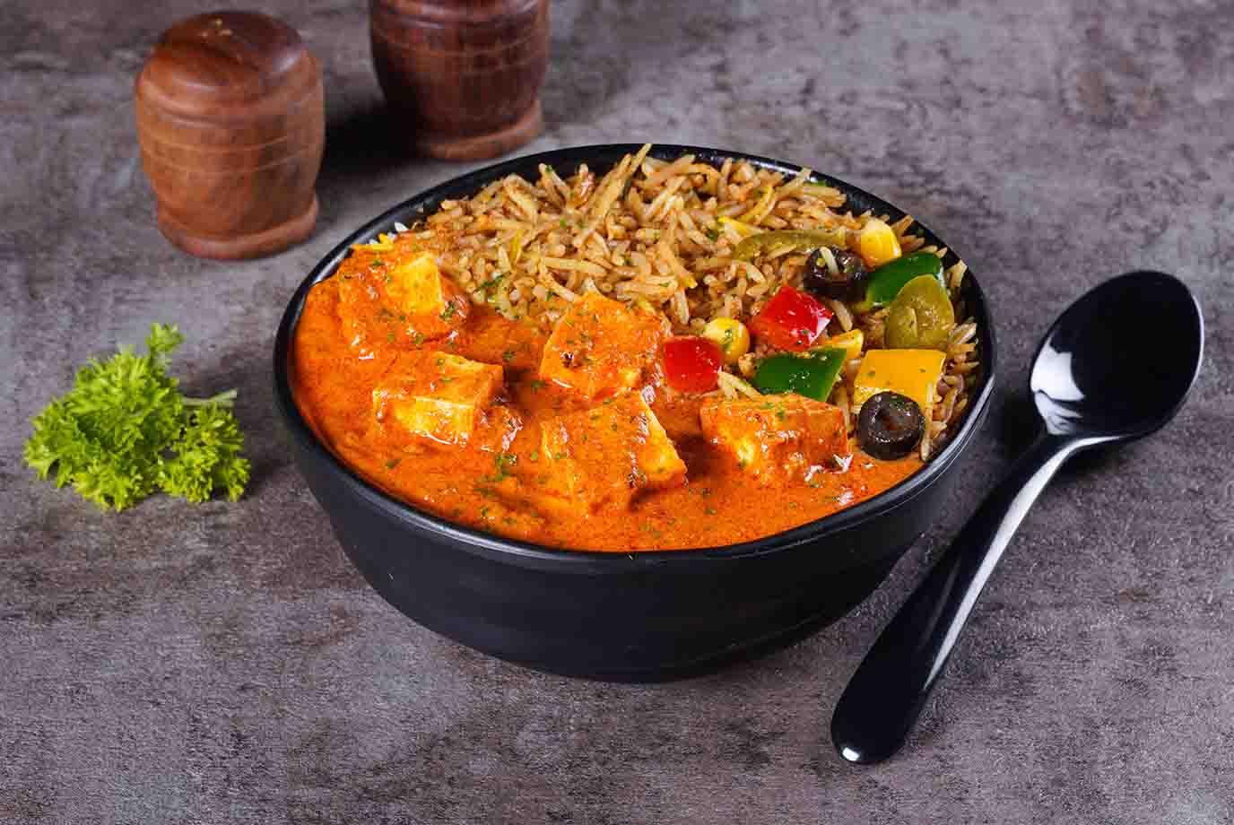 Order Paneer Tikka Rice Bowl From The Good Bowl On Eatsure