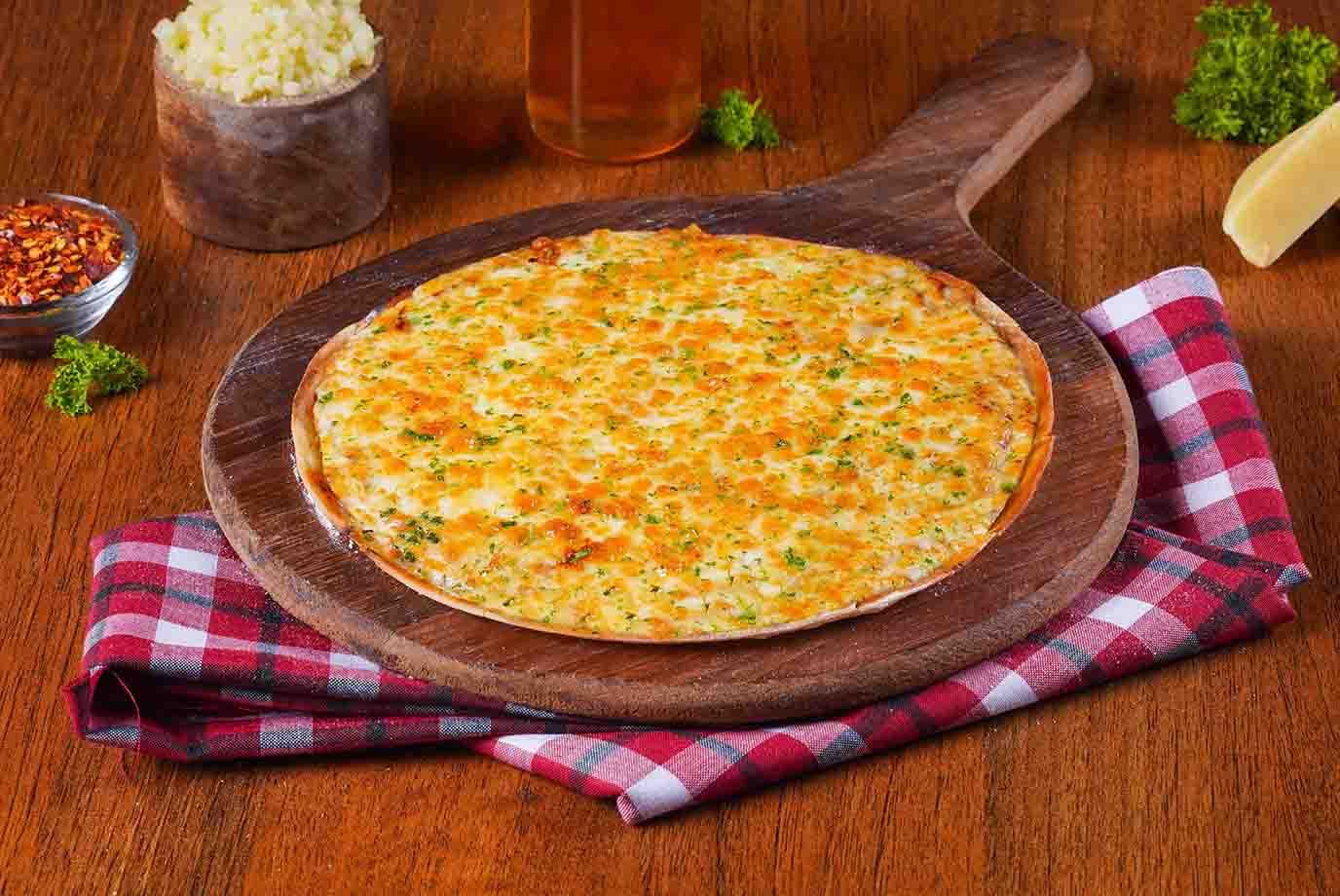 Order Double Cheese Margherita Pizza Thin Crust Online From Ovenstory