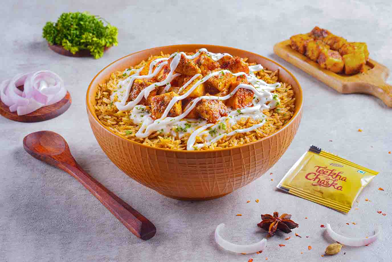 Order Newly Launched Cheesy Paneer Tikka Rice Bowl from Faasos on EatSure