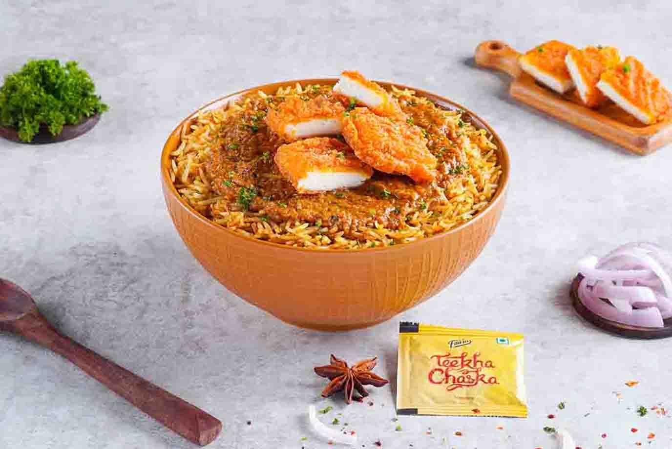 Order Newly Launched Spicy Fried Paneer Rice Bowl from Faasos on EatSure