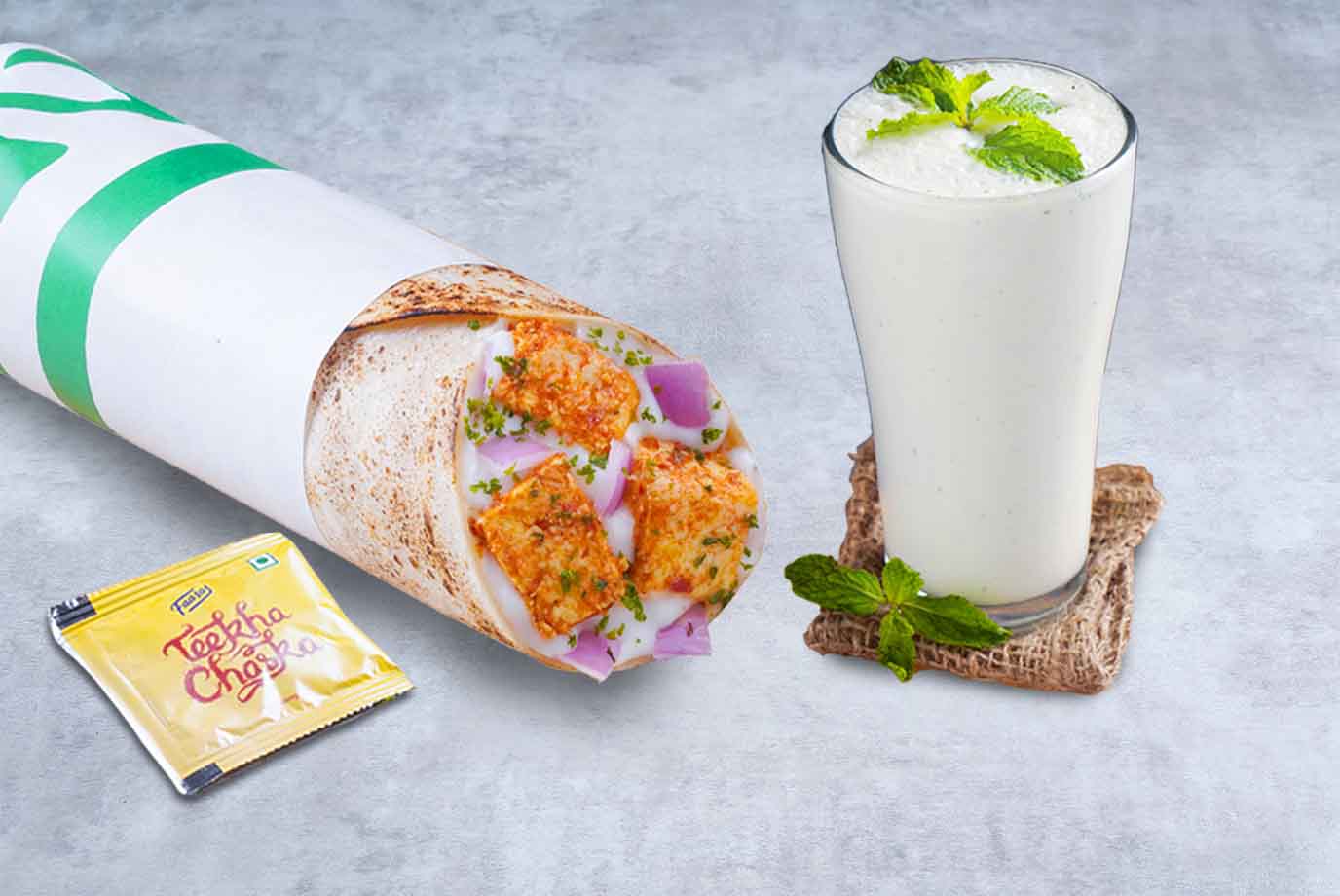 Order Cheese Melt Paneer Wrap And Buttermilk Mini Meal from Faasos on