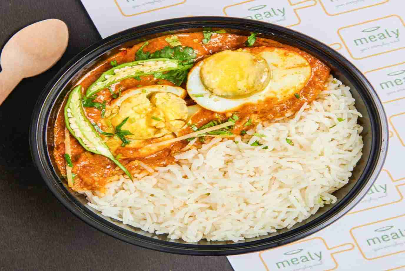 Order Egg Curry Rice Bowl from Mealy Your Everyday Meal on EatSure