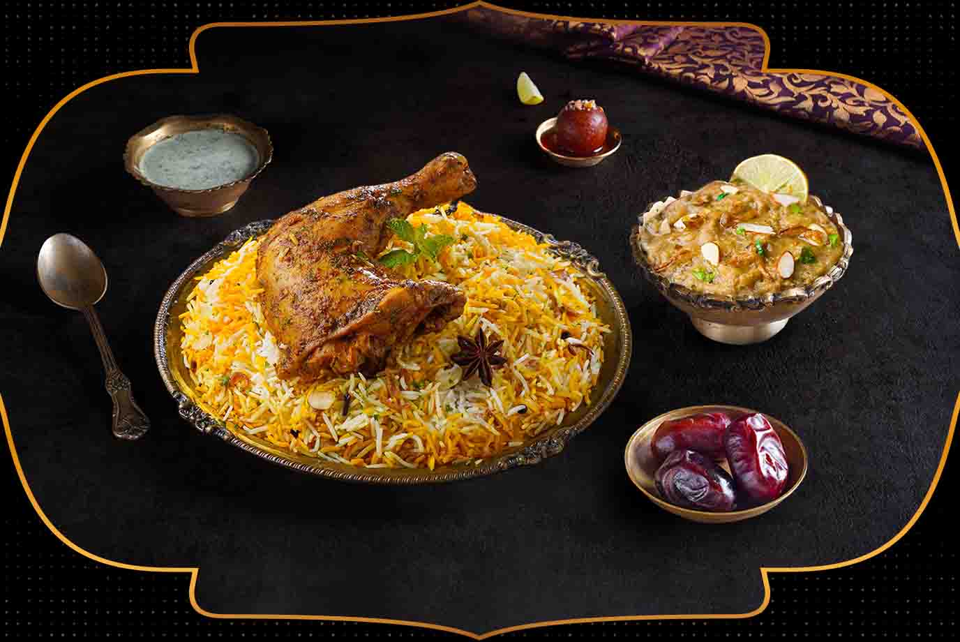 Order Shahi Raan E Murgh Biryani With Gosht E Haleem And Royal Dates ...