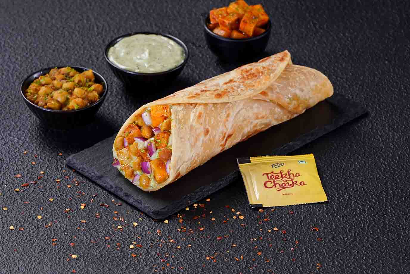 Order Punjabi Chole Paneer Wrap New And Improved Contains Onion And